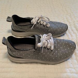 GUC Bobs Polka Dot Gray White Sneakers size 7